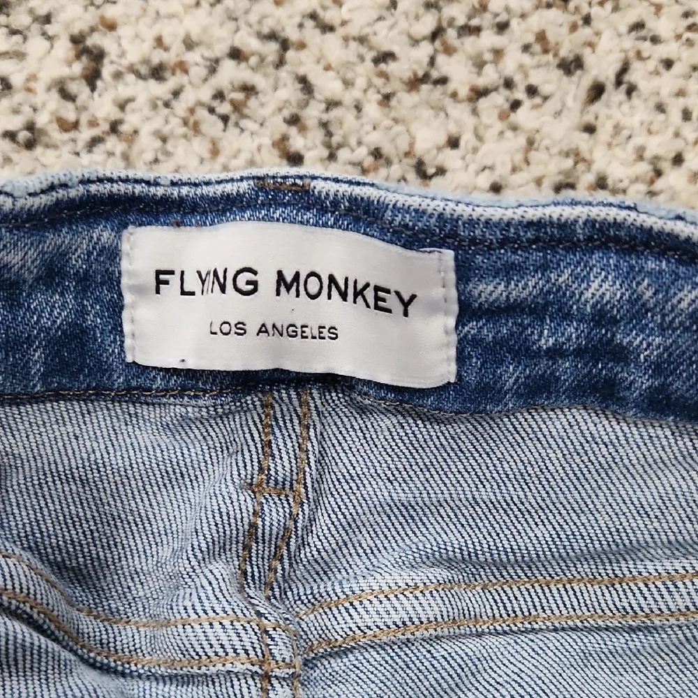 Flying Monkey Light Blue Flare Jeans - Picture 7 of 14